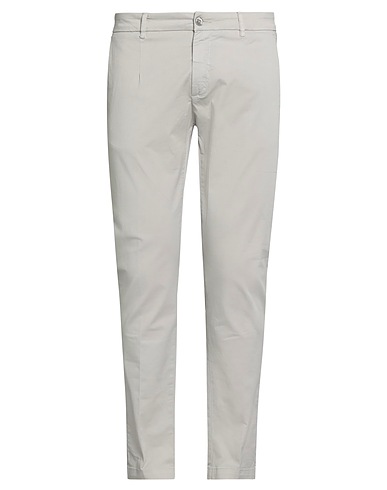 S.B. CONCEPT Casual trouser Light grey 97% Cotton, 3% Elastane