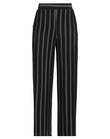 FRANK LYMAN Casual pants Black 88% Polyester, 8% Rayon, 4% Elastane