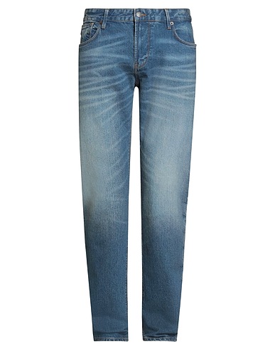EMPORIO ARMANI Denim trousers Blue 99% Cotton, 1% Elastane
