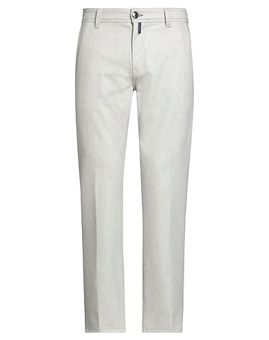 LUIGI BORRELLI NAPOLI Pantalón Gris perla 97% Algodón, 3% Elastán