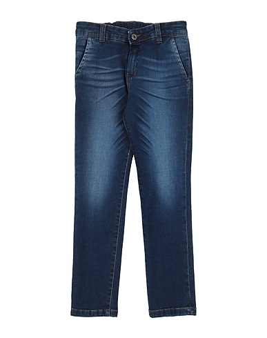 MANUELL & FRANK Denim trousers Blue 98% Cotton, 2% Elastane