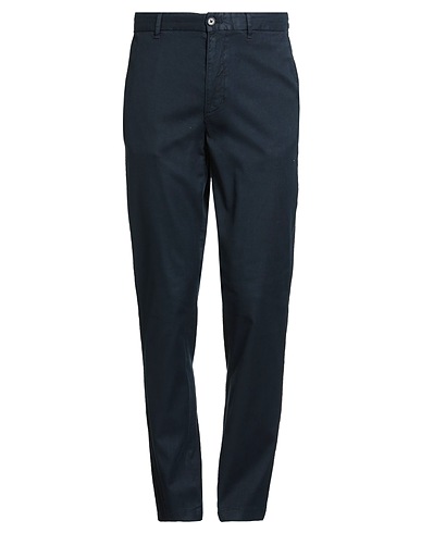 TOMMY HILFIGER Trousers BLU NOTTE 67% Cotton, 29% Linen, 4% Elastane