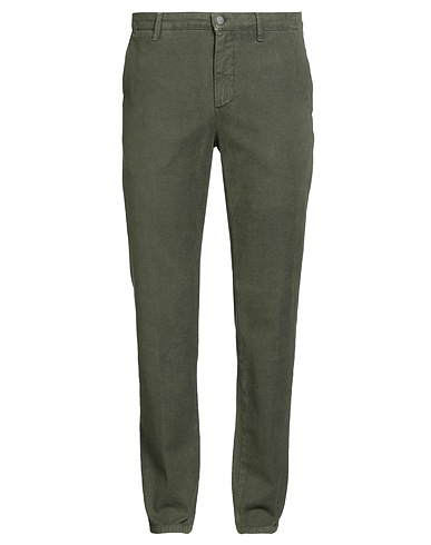 BERNESE Milano Casual trouser Military green 99% Cotton, 1% Elastane