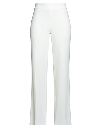 MAX MARA STUDIO Casual trouser Off white 71% Triacetate, 29% Polyester