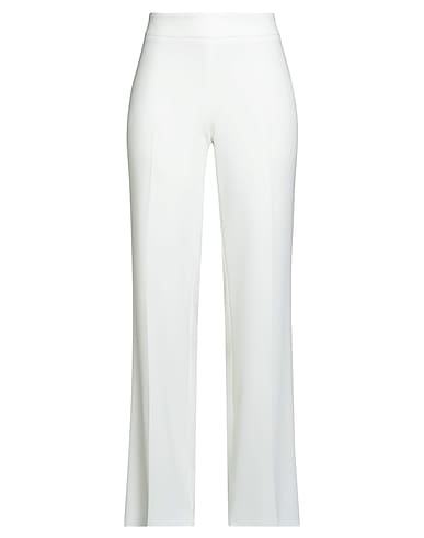 MAX MARA STUDIO Pantalone OFF WHITE 71% Triacetato, 29% Poliestere
