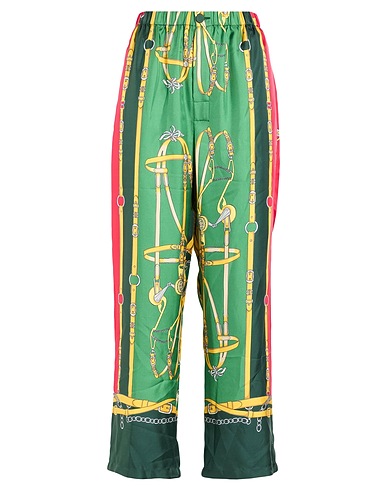 GUCCI Casual trouser Green 100% Silk