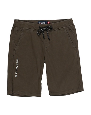 ASPEN POLO CLUB Shorts & Bermuda Dark green 98% Cotton, 2% Elastane