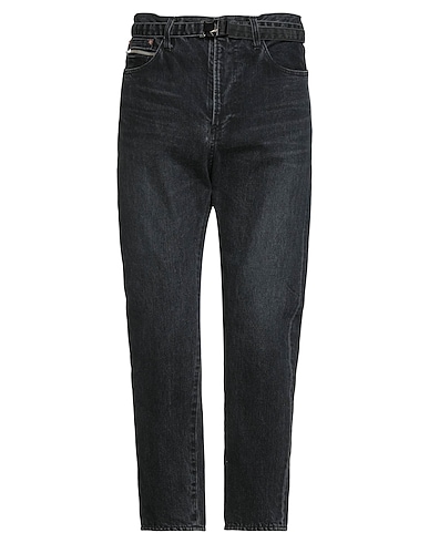 SACAI Denim trousers Black 100% Cotton