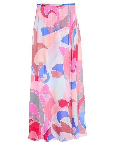 PUCCI Long skirt Pink 100% Silk