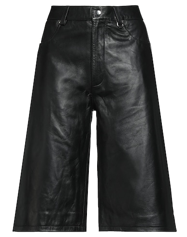 OVAL SQUARE レザーパンツ 羊革(ラムスキン) 100%