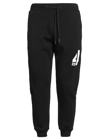 PACIOTTI 4US Casual trouser Black 100% Cotton