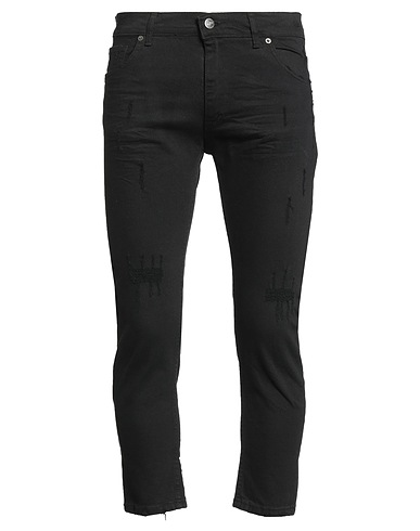 BLACK CIRCUS Casual trouser Black 98% Cotton, 2% Elastane