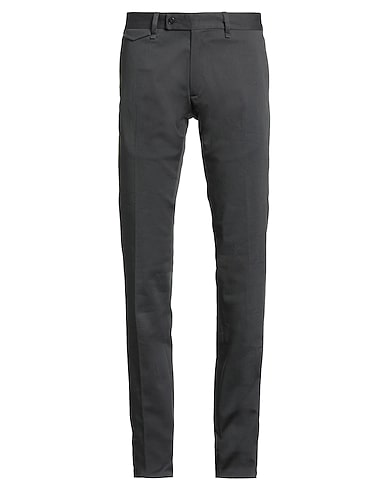 MESSAGERIE Casual pants PATRIZIO PISCAGLIA ANTRACITE 97% Cotton, 3% Elastane
