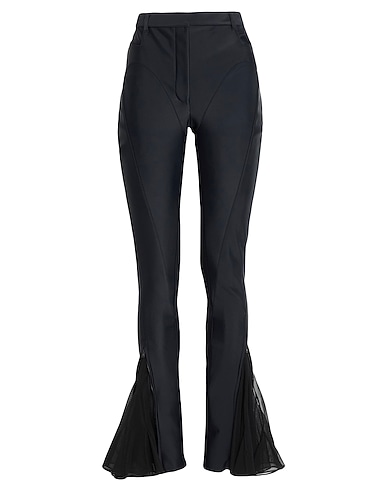 MUGLER Casual trouser Black 78% Polyamide, 22% Elastane
