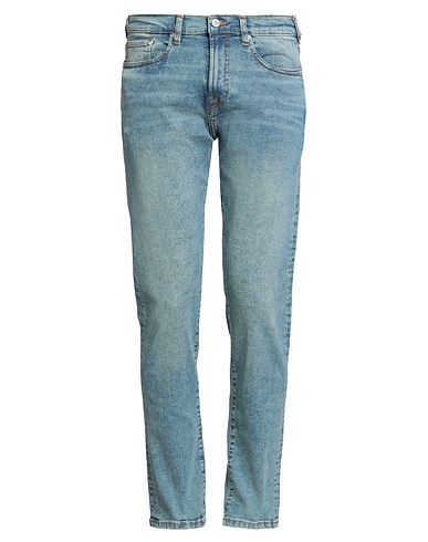 PS PAUL SMITH Denim trousers Blue 81% Organic cotton, 17% Polyester, 2% Elastane