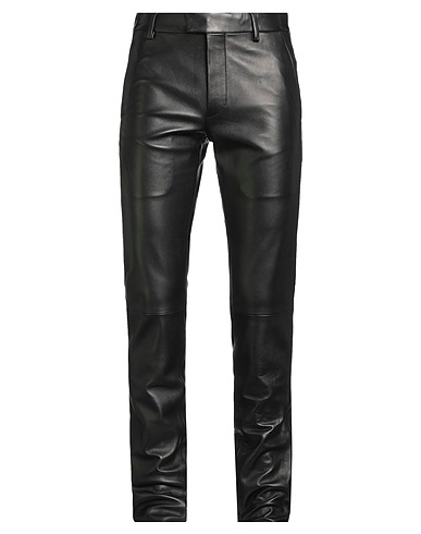 ANN DEMEULEMEESTER Casual trouser Black 100% Leather