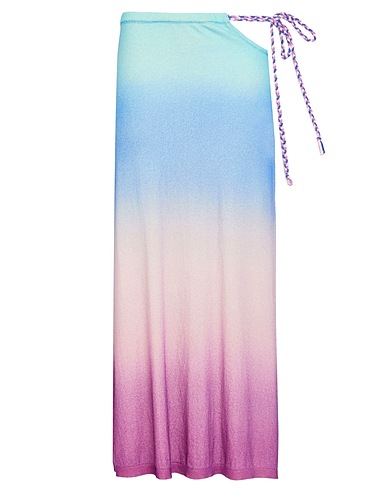 CANESSA Midi skirt Light blue 100% Cashmere