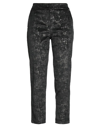 SOUVENIR Casual pants Black 60% Polyester, 30% Polyamide, 10% Elastane