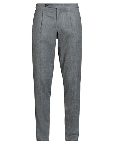 LUIGI BORRELLI NAPOLI Casual trouser Lead 99% Virgin Wool, 1% Elastane
