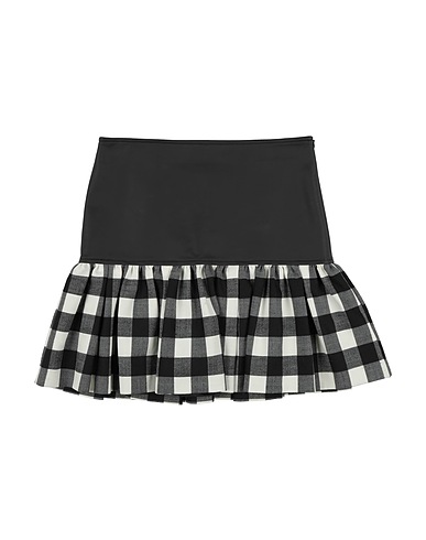 SIMONETTA Skirt Black 77% Viscose, 17% Polyamide, 6% Elastane, Cotton, Polyurethane