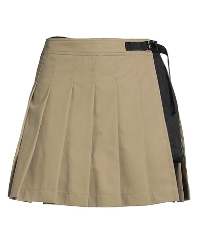 DIOR Mini skirt Khaki 100% Cotton, Polyester