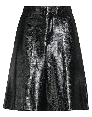 LANEUS Shorts & Bermuda Black 51% Viscose, 49% Polyurethane