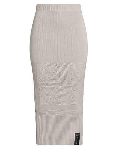 ARMANI EXCHANGE Midi skirt Beige 100% Cotton
