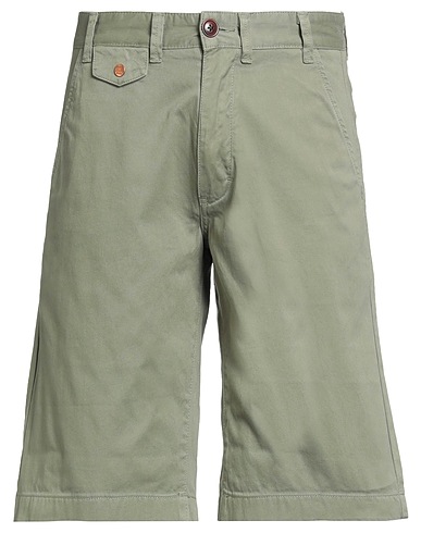BARBOUR Shorts & Bermuda Verde militare 100% Cotone