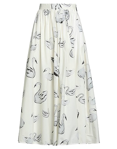 MSGM Long skirt Ivory 100% Cotton