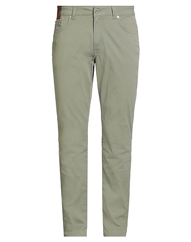 DEVORE INCIPIT Pantalone Verde militare 96% Cotone, 4% Elastan
