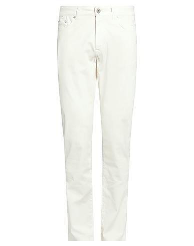 DEVORE INCIPIT Pantalone Panna 96% Cotone, 4% Elastan
