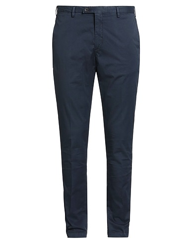 DEVORE INCIPIT Casual trouser Navy blue 96% Cotton, 4% Elastane