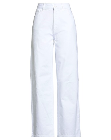 RAF SIMONS Denim pants White 100% Cotton