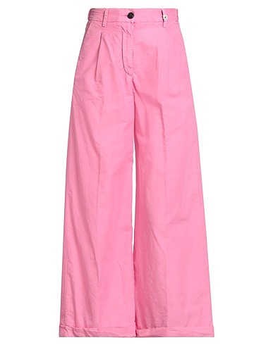 MYTHS Casual pants Magenta 48% Cotton, 33% Linen, 19% Lycra®