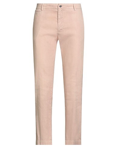 MESSAGERIE Casual pants Beige 57% Hemp, 42% Cotton, 1% Elastane