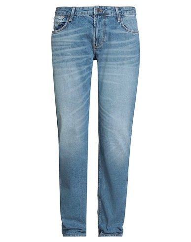 EMPORIO ARMANI Denim trousers Blue 99% Cotton, 1% Elastane