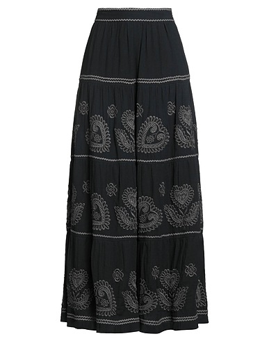 ANTIK BATIK Gonna lunga Nero 100% Cotone