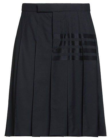 THOM BROWNE Midi skirt Navy blue 100% Wool