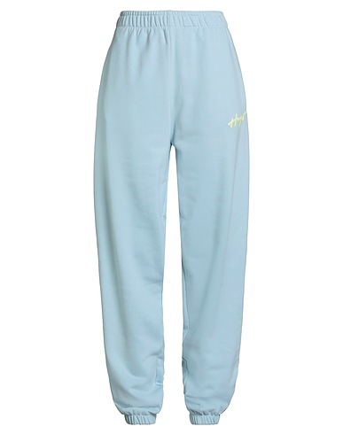 HUGO Casual pants Sky blue 100% Cotton