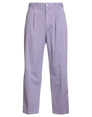 CELLAR DOOR Casual trouser Lilac 97% Cotton, 3% Elastane