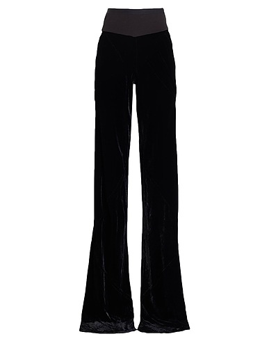 RICK OWENS Casual trouser Black 82% Viscose, 18% Silk