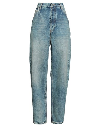 PATRIZIA PEPE Denim trousers Blue 79% Cotton, 21% Lyocell
