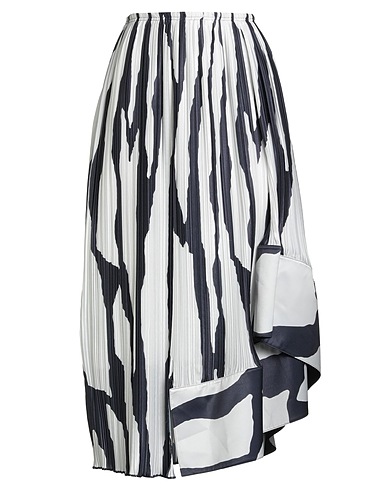LANVIN Midi skirt White 100% Polyester