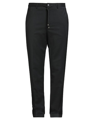 BRIGLIA 1949 Casual pants Black 54% Virgin Wool, 45% Polyester, 1% Elastane