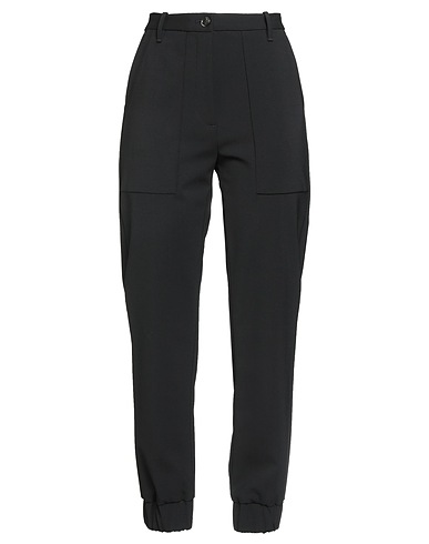 NINE IN THE MORNING Casual trouser Black 64% Wool, 28% Polyamide, 8% Elastane