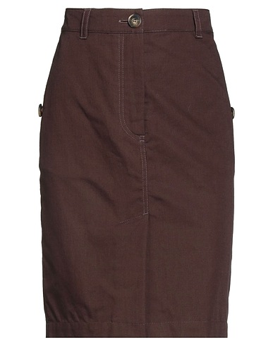 WEEKEND MAX MARA Minigonna Testa di moro 74% Cotone, 26% Lino