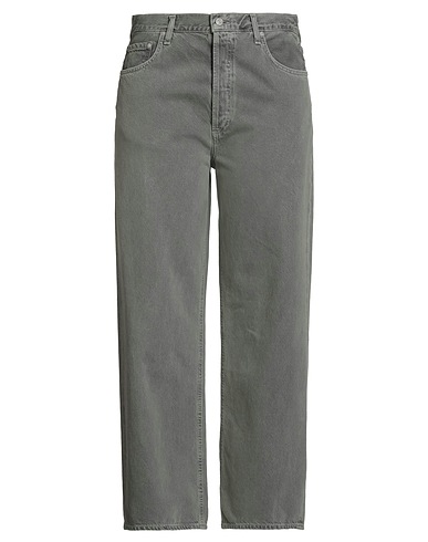 AGOLDE Denim trousers Grey 100% Recycled cotton