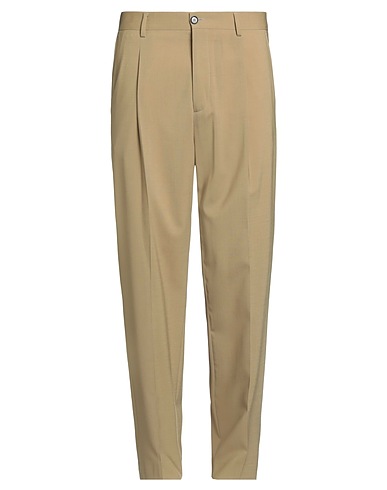 BE ABLE Casual pants Mustard 98% Virgin Wool, 2% Elastane