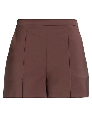 ELISABETTA FRANCHI Shorts & Bermuda Chocolate brown 84% Polyamide, 16% Elastane