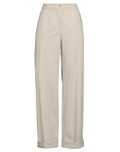 PUROTATTO Casual παντελόνι Μπεζ 60% Βισκόζη, 38% Πολυεστέρας, 2% Ελαστάνη